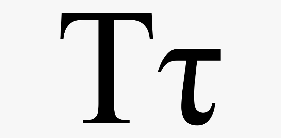 Greek Alphabet Letter T, Transparent Clipart