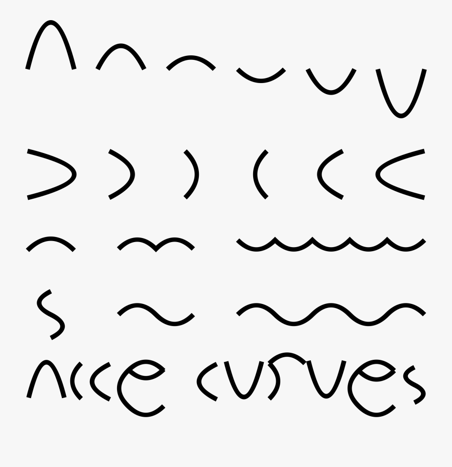 Curve Clipart Symmetry - Line Art, Transparent Clipart
