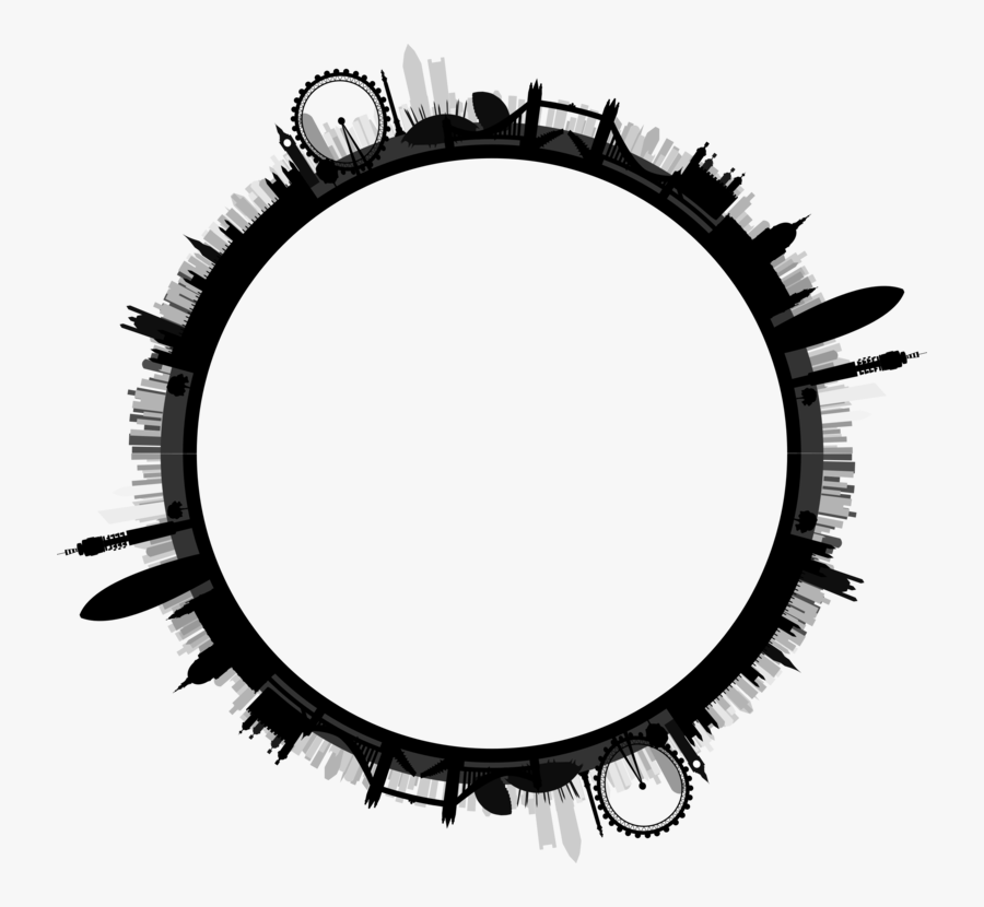 Monochrome - London Skyline, Transparent Clipart