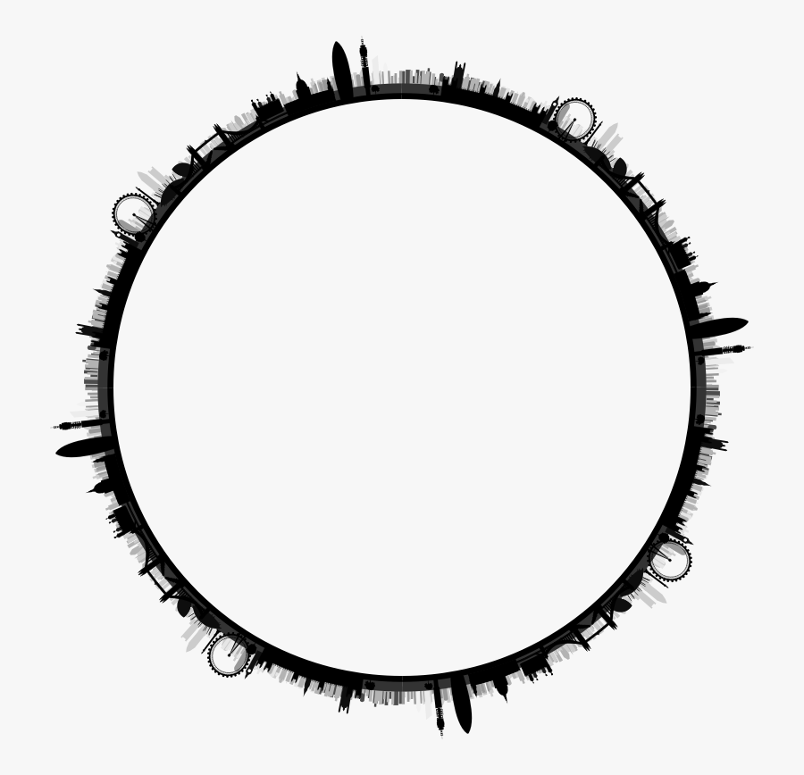 London Skyline Frame - London Skyline, Transparent Clipart