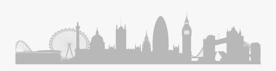 Aspire Dance Pro Competitions - London Skyline Silhouette With Underground, Transparent Clipart