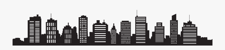 Skyline Cityscape Silhouette Royalty Free - Ville Libre De Droit, Transparent Clipart