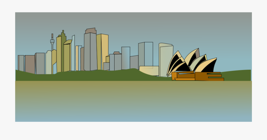 Sydney Skyline Clipart - Visual Arts, Transparent Clipart