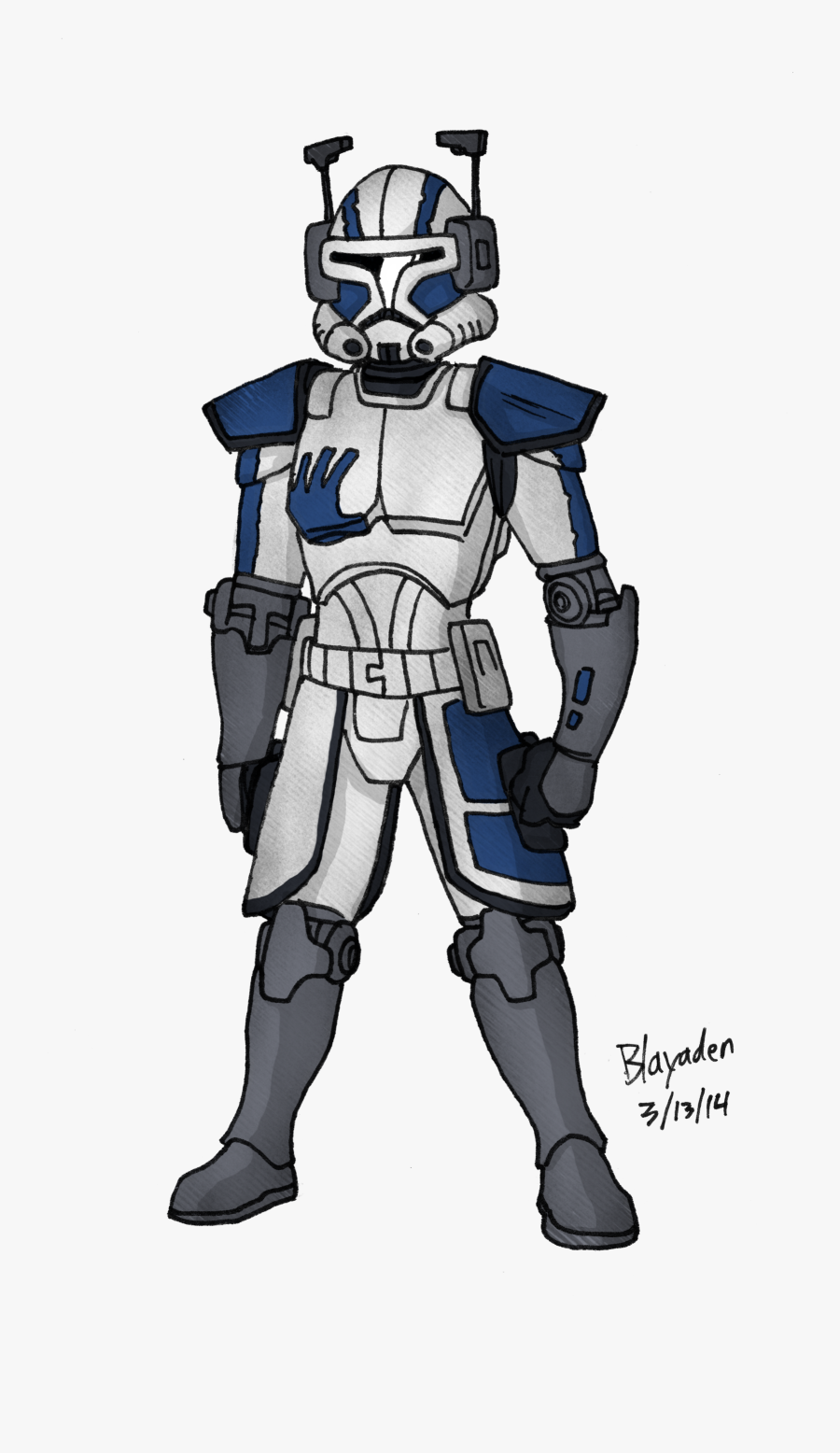 Drawn Star Wars Commander Cody - Starwars Clone Wars Echo Alive, Transparent Clipart