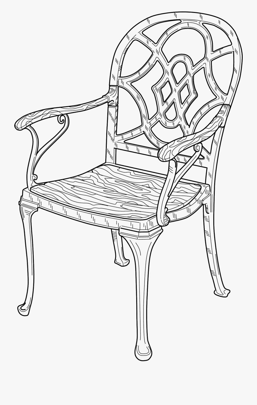 Silla De Jardin Dibujo, Transparent Clipart