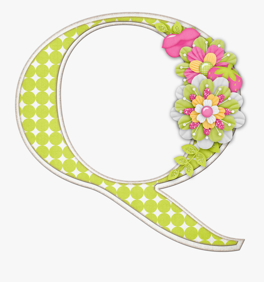 Alfabeto Colores Y Flores - Буквы С Прозрачным Фоном, Transparent Clipart