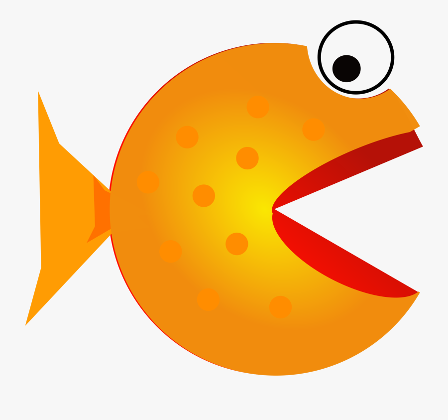 Fish With Mouth Open Clipart - Cartoon Fish With Mouth Open, Transparent Clipart