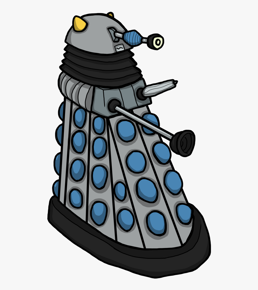 Horror Clipart , Png Download - Cartoon Dalek Transparent Background, Transparent Clipart