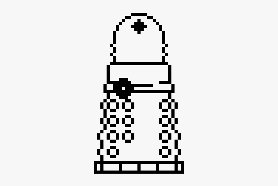 Dalek Pixel Art Maker - Dalek Doctor Who Pixel Art, Transparent Clipart