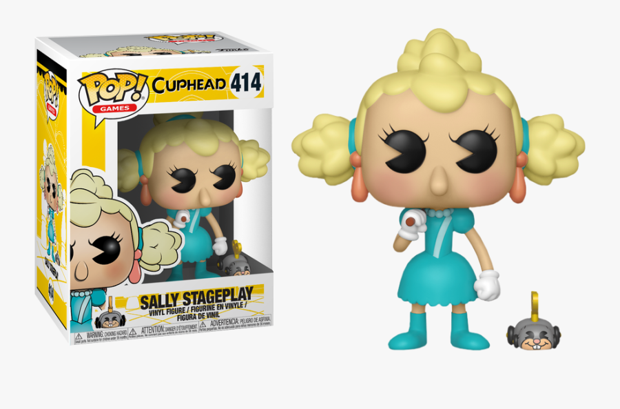 Cuphead Sally Stageplay Pop, Transparent Clipart