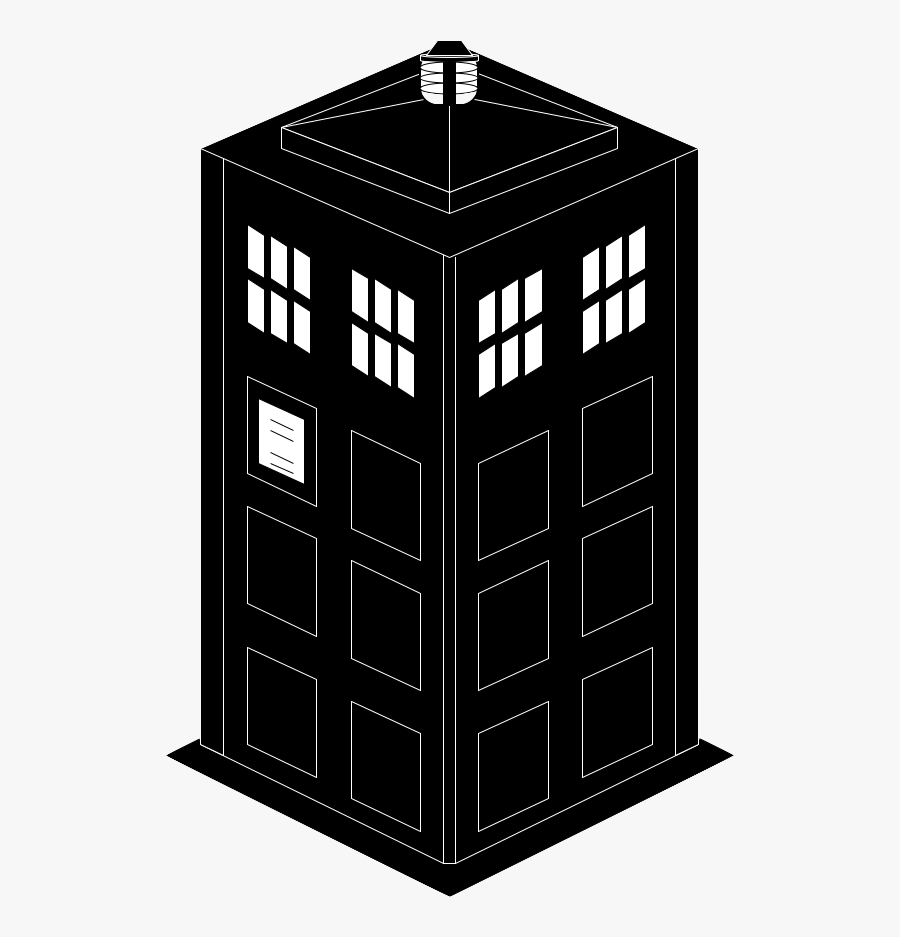 Tardis Silhouette Png -yükle Transparent Tardis Silhouette - Tardis Cad, Transparent Clipart