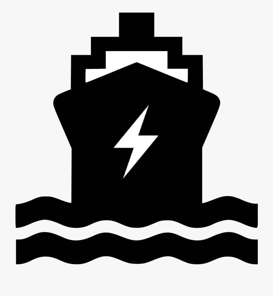Electric Ship Icon - Port Clipart, Transparent Clipart