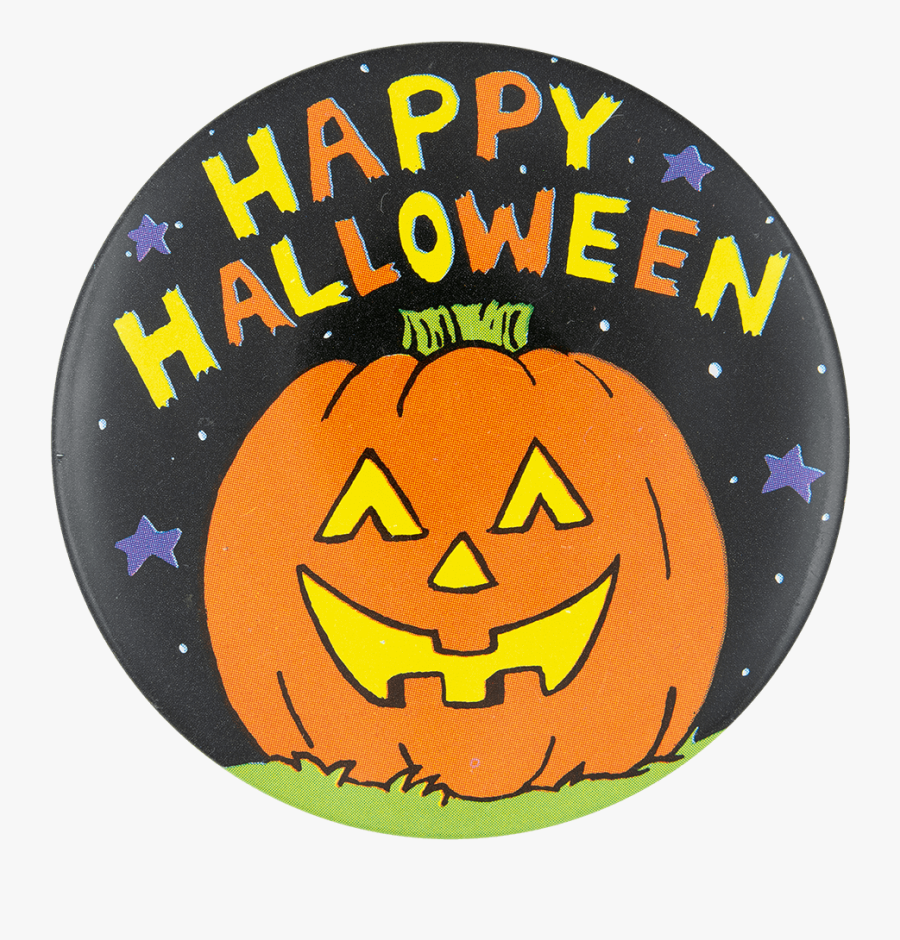 Happy Halloween Jack O Lantern Event Button Museum - Cartoon Halloween Jack O Lantern, Transparent Clipart
