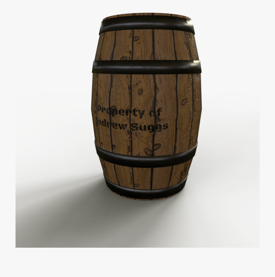 Barrel Render 03 V2 - Wood, Transparent Clipart