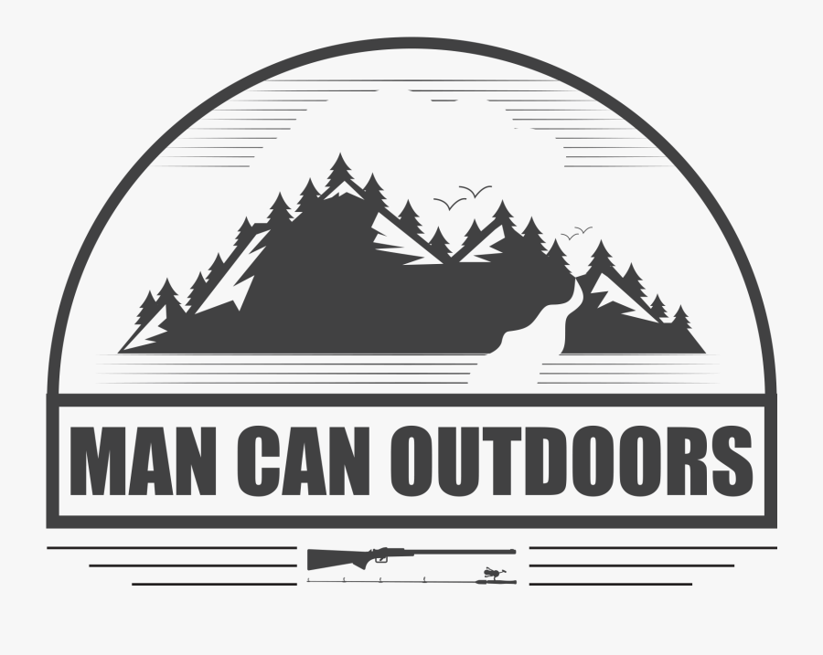 Man Can Outdoors - Sign, Transparent Clipart