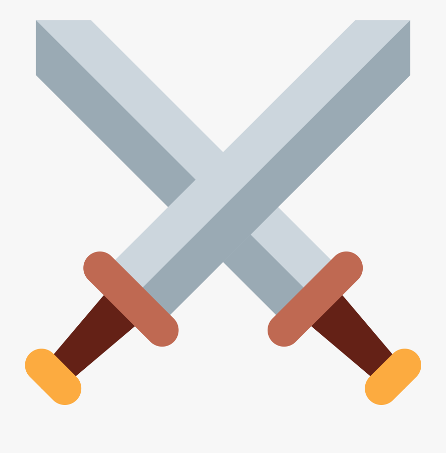 Transparent Crossed Sword Clipart - Crossed Swords Emoji , Free ...
