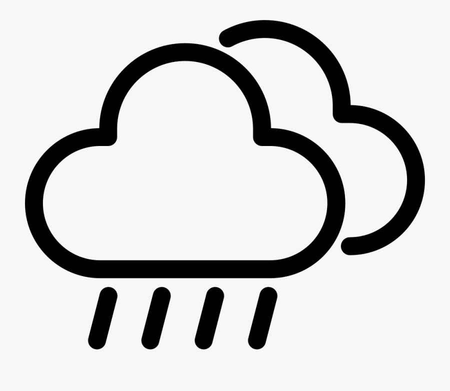 Heavy Rain Icon Clipart , Png Download - Icon Rain Png White, Transparent Clipart