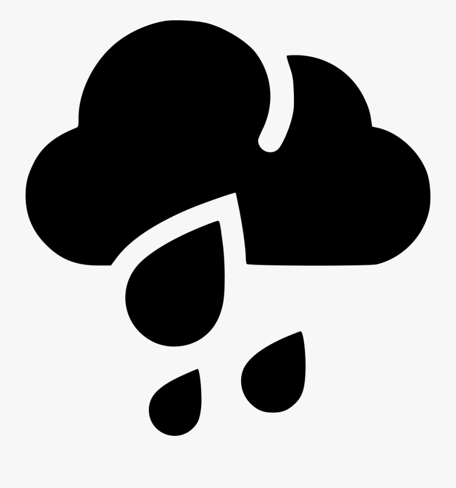 Cloud Rain Drops, Transparent Clipart