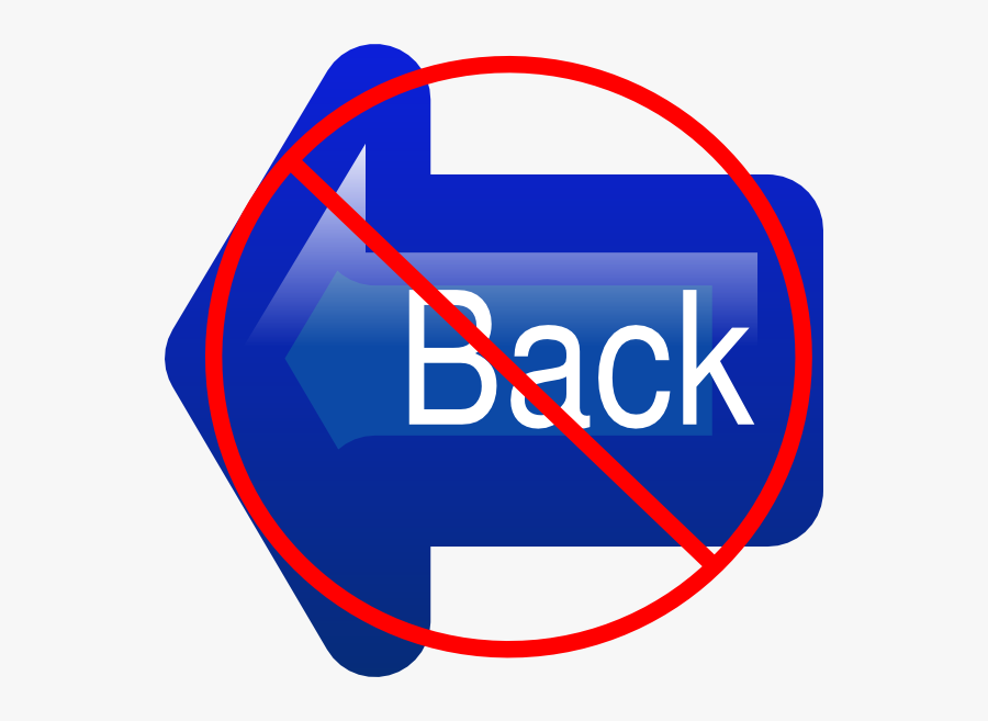 No Back Button, Transparent Clipart