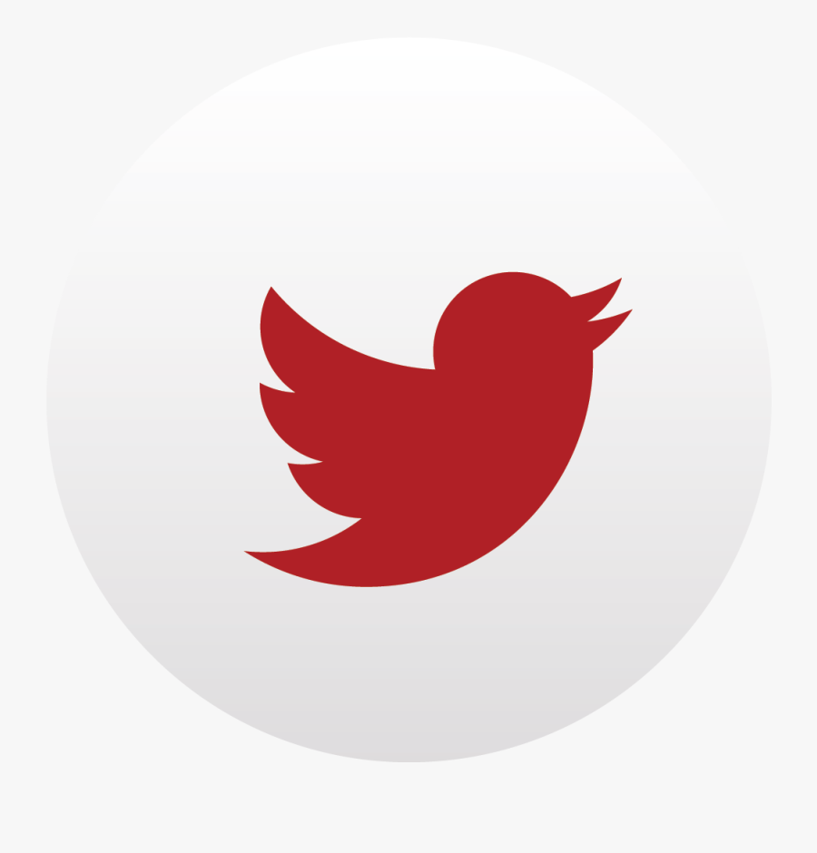 Twitter Logo Png Transparent Background Red - Follow Us On Twitter, Transparent Clipart