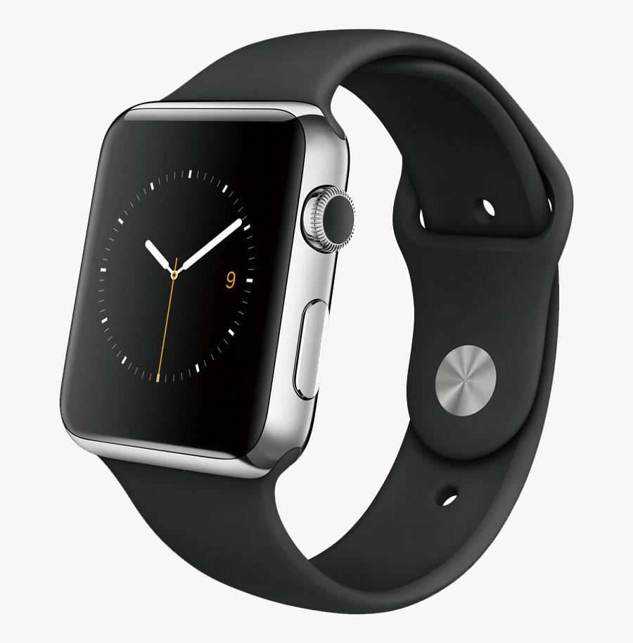 Apple Watch Series 2 Smartwatch - Apple Watch Grey Vs Black Sport Band, Transparent Clipart