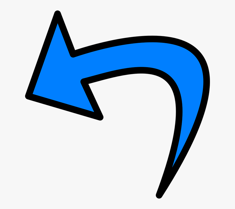 Arrow, Rotate, Ccw, Left, Turn, Blue - Blue Arrow Clip Art Png, Transparent Clipart