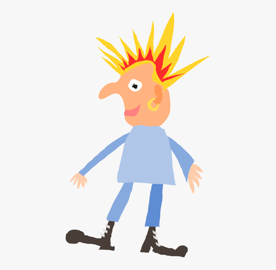 Rough Punk Rocker - Punk Rocker Clipart Transparent Png, Transparent Clipart