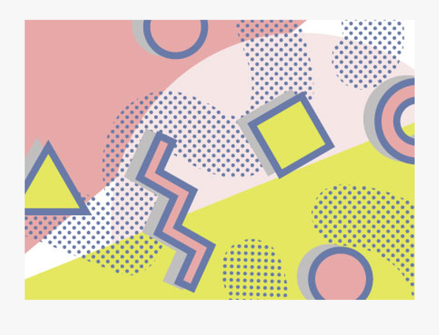 Clip Art Illustrator Rotate Pattern - Transparent Memphis Shapes Png, Transparent Clipart