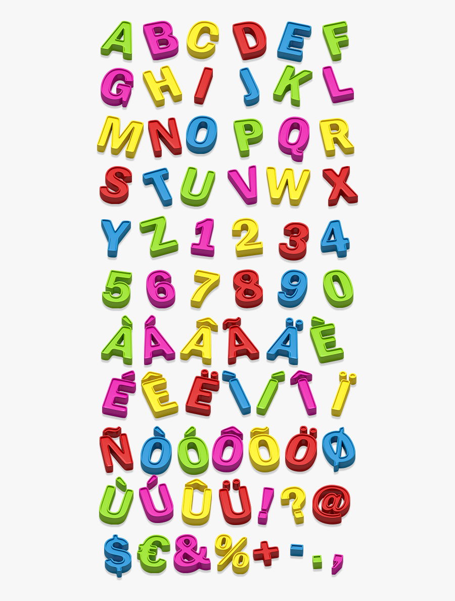 Rotation Alphabet, Transparent Clipart