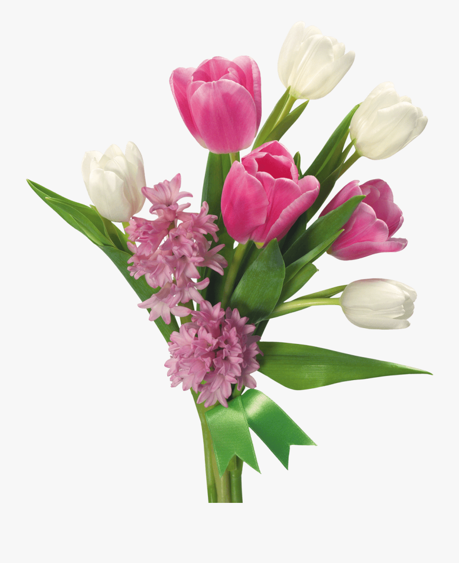 Pink Flowers Bouquet Clip Art - Flower Bouquet Transparent Background, Transparent Clipart