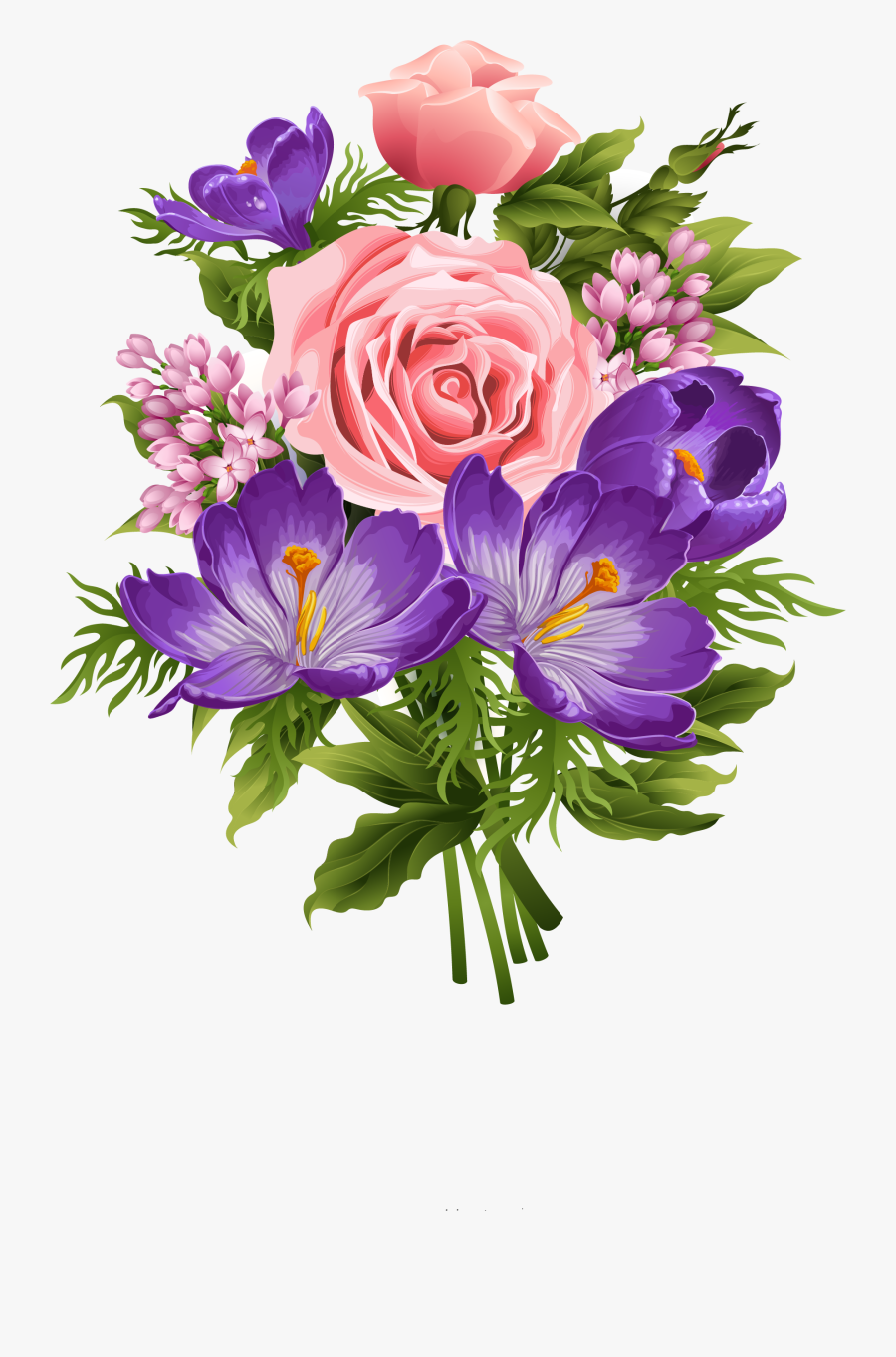 Beautiful Flowers Clipart, Transparent Clipart