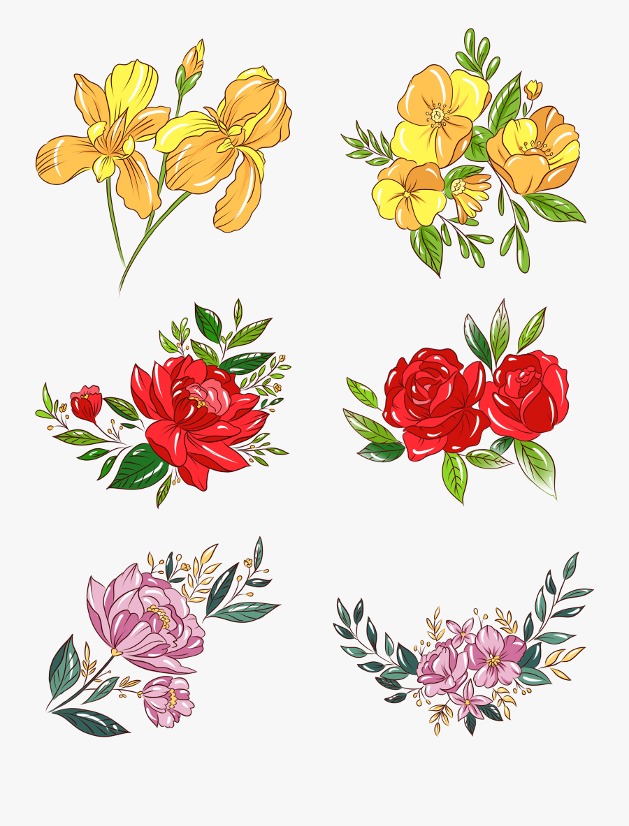 Transparent Bunch Of Flowers Png - Flower, Transparent Clipart