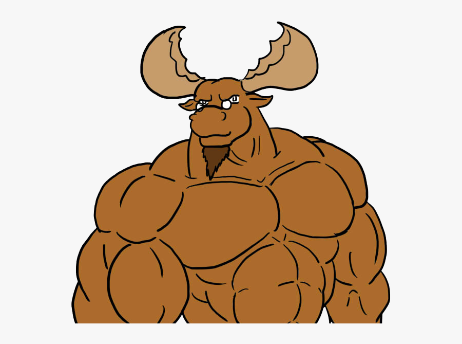 My Bus Once Hit - Cartoon Moose Drawing, Transparent Clipart