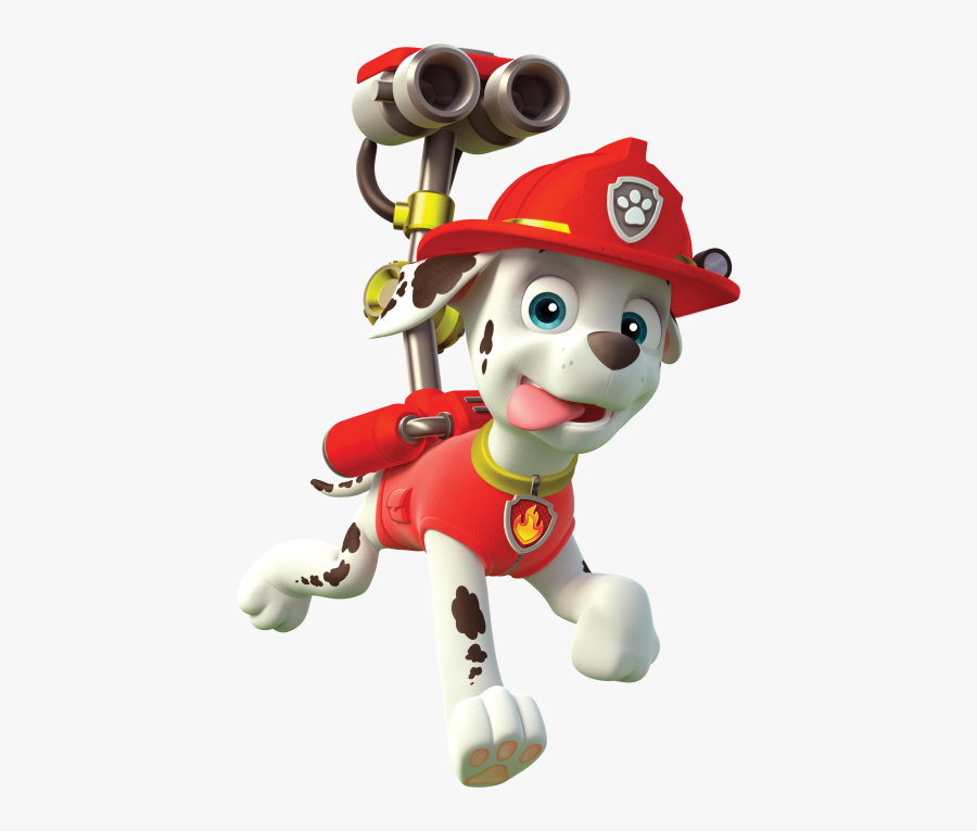 Paw Patrol Marshall Running, Transparent Clipart