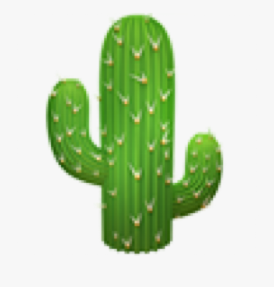 Cactus Emoji Apple , Transparent Cartoons - Cactus Emoji Apple, Transparent Clipart