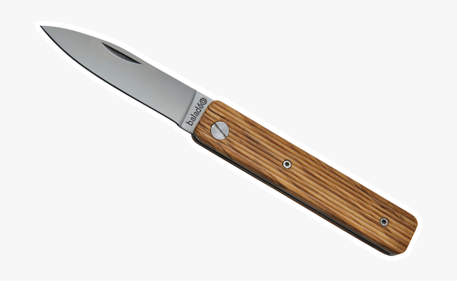 Pocket Knife "papagayo", Olive Tree Wood, Transparent Clipart