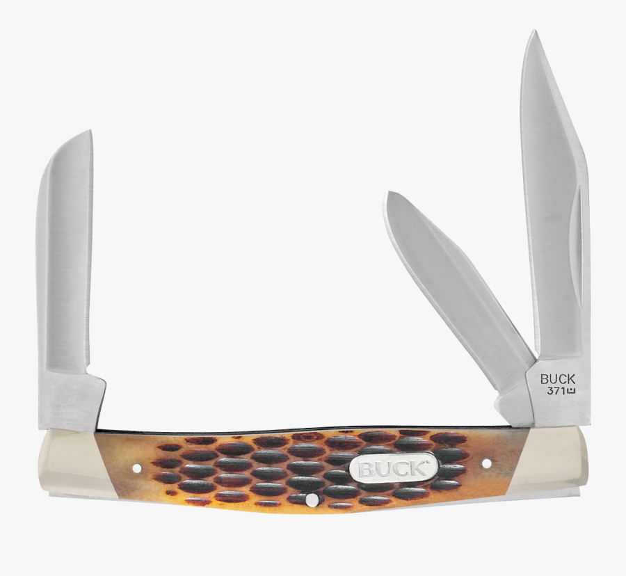 Transparent Knife With Blood Png - Buck Knives 0371bnswm Stockman Multi Blade Pocket Knife, Transparent Clipart
