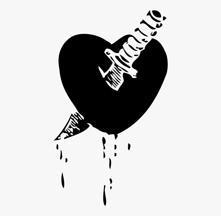 Knife In A Heart, Transparent Clipart