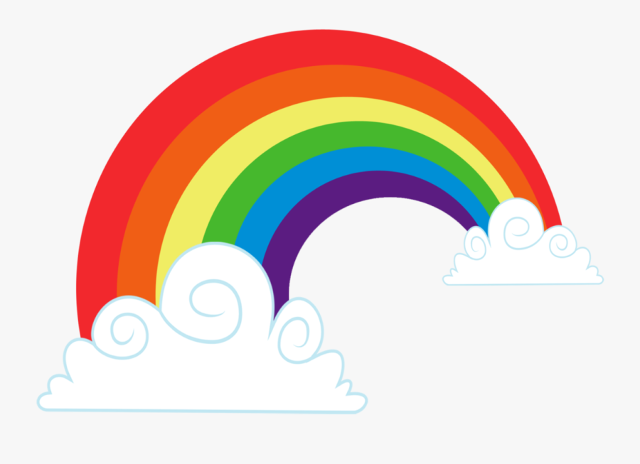 Clipart Rainbow Cloud - Rainbow Cloud Cutie Mark, Transparent Clipart