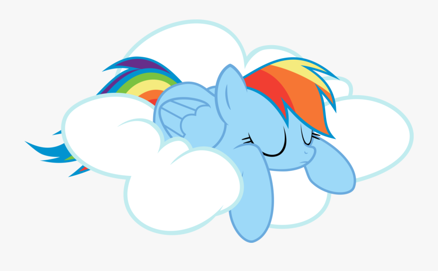 Asleep By Abydos91 - Rainbow Dash Lullaby, Transparent Clipart