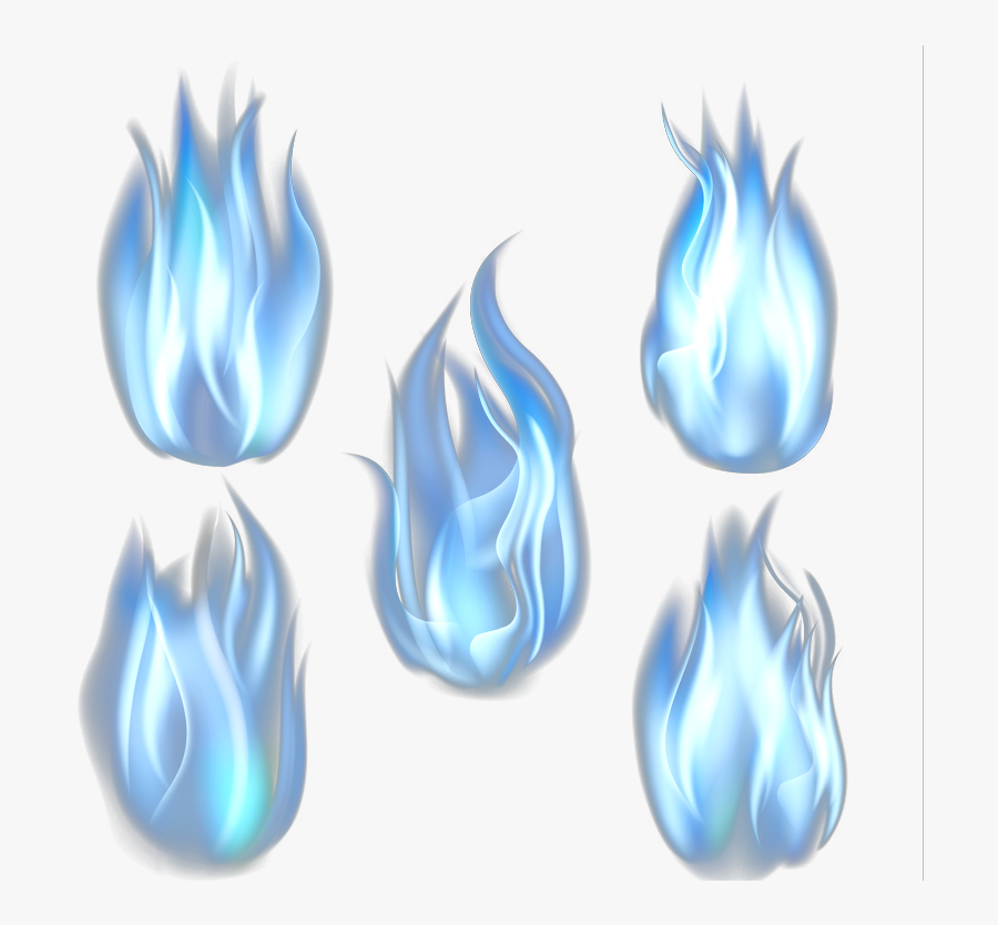 Blue Flame Fire Euclidean Vector - Blue Flame Transparent, Transparent Clipart