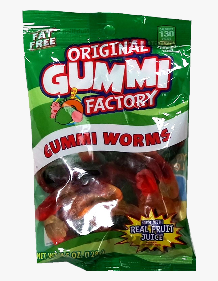 Original Gummi Factory Worms - Convenience Food, Transparent Clipart