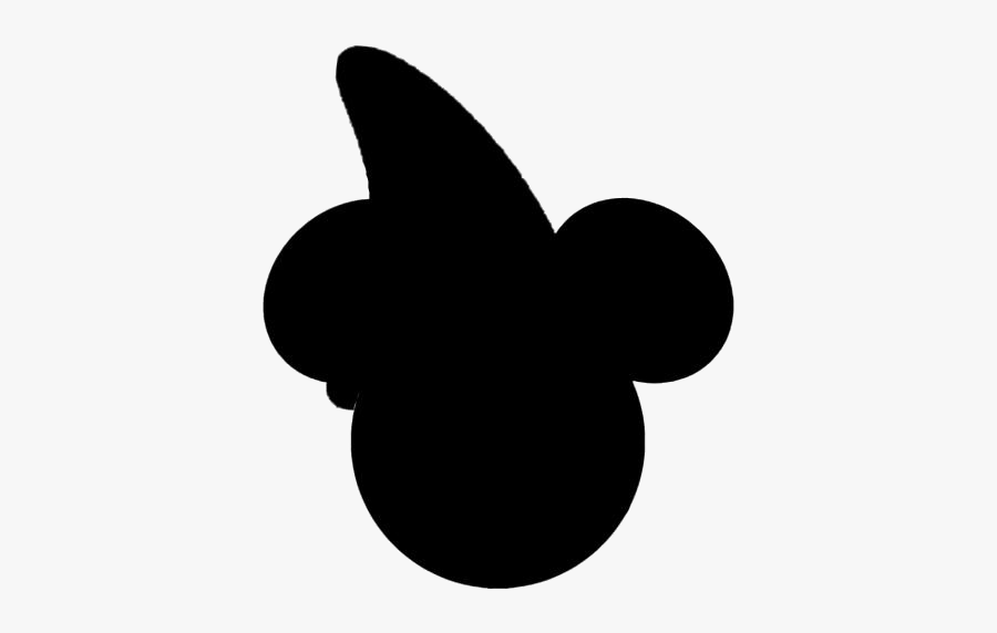 Black Mickey Mouse Ear Hat Clipart Transparent Background, Transparent Clipart