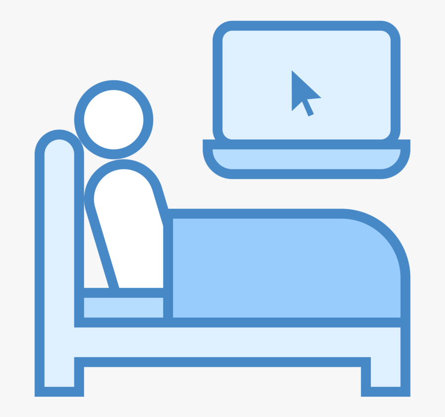 Travailler Au Lit Icon, Transparent Clipart
