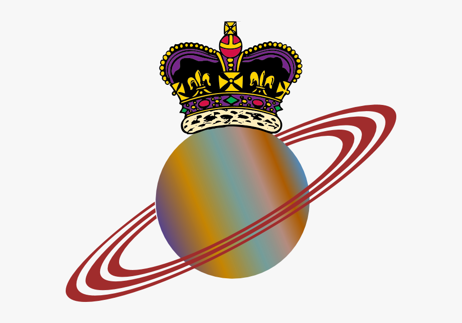Behind The Ornate Throne Room, Where The Emperor Greets - Planet With Rings Drawing, Transparent Clipart