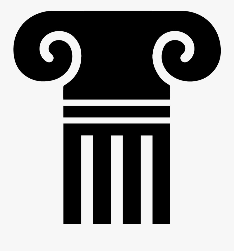 A History Of Success - Greek Column Icon, Transparent Clipart