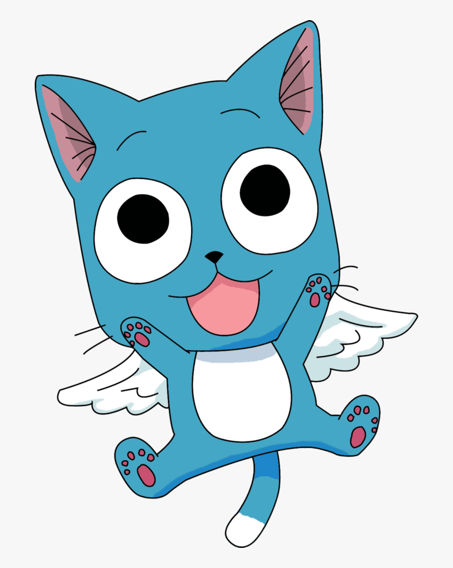 Fairy Tail Clipart Anime - Anime Fairy Tail Happy, Transparent Clipart