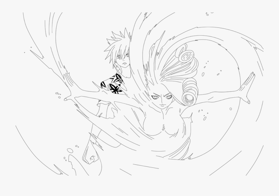 Flower Fairy Lineart - Line Art, Transparent Clipart