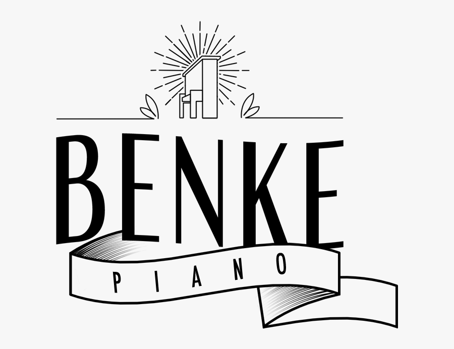 Benke Piano - Line Art, Transparent Clipart