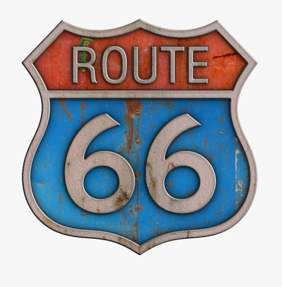 Route 66 Sign Png, Transparent Clipart